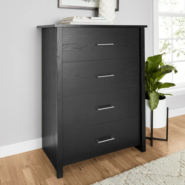 tall black dresser Hillside 4-Drawer Dresser – ADVANCED SOLUTIONS DISPLAY