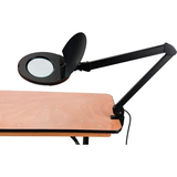 5 Diopter LED Magnifying Lamp With Covered Metal Arm, Black