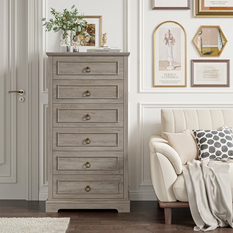 Aristide 27.2" W 6 Drawer Dresser, Drawer Chest