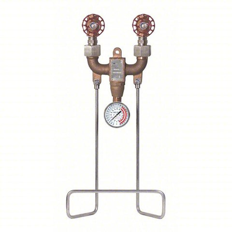 Hose Station: 3/4 in Pipe Size, FNPT x FNPT, 10 in Lg, 18 in Ht, Bronze, Bronze Finish