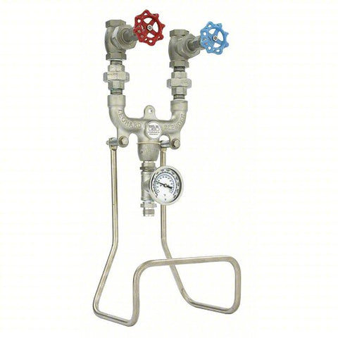 Hose Station: 3/4 in Pipe Size, FNPT x MGHT, 10 in Lg, 25 in Ht, Stainless Steel