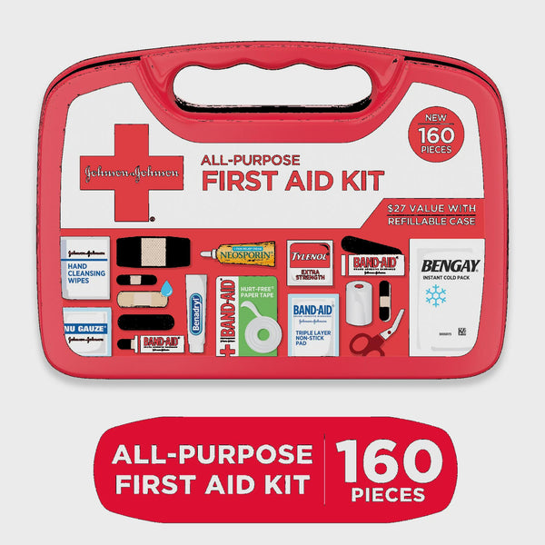 Essential Medical First Aid Kit With Adhesive - Emergency 2 Pack
