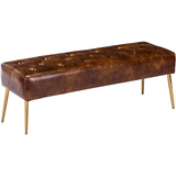 Bench Faux Leather Upholstered