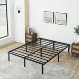 14" Heavy Duty Steel Slat Platform Bed Frame