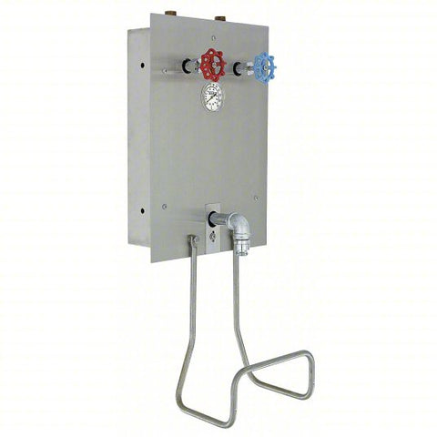 Hose Station: 3/4 in Pipe Size, FNPT x MGHT, 14 in Lg, 36 in Ht, Lead Free Bronze, Chrome Finish