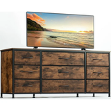 Wide Dresser TV Stand with 9 Drawers
