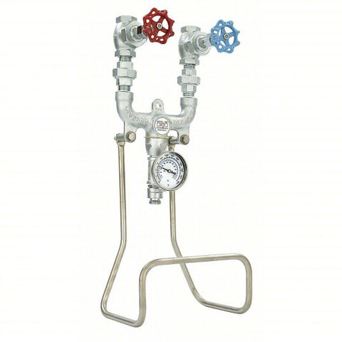 Hose Station: 3/4 in Pipe Size, FNPT x MGHT, 10 in Lg, 25 in Ht, Lead Free Bronze, Chrome Finish