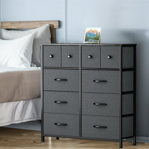 Fabric Dresser with 10 Drawers