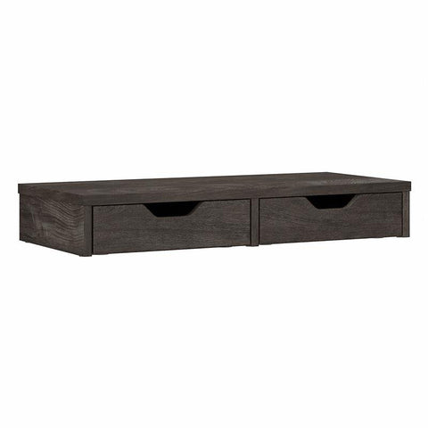 Desktop Organizer with Drawers in Dark Gray Hickory - Engineered Wood