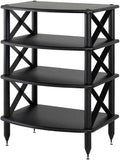 pangea Audio Vulcan X Four Shelf Audio Rack Media Stand, and Components Cabinet