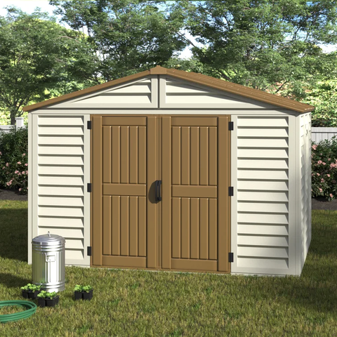 10.5 ft. W x 8 ft. D Plastic Storage Shed