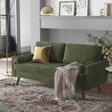Brumback 69.7'' Velvet Square Arms CAL117 Compliant Sofa
