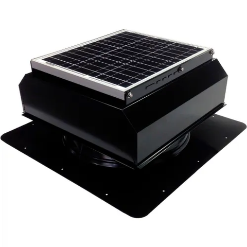 Attic Breeze® GEN 3 AB-3523A-BLK Self-Flashing Attached Solar Attic Fan 35W Black