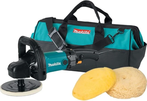 Makita 9237CX3 7” Variable Speed Polisher/Sander Kit – 10 Amp, 0-3,000 RPM, Soft Start