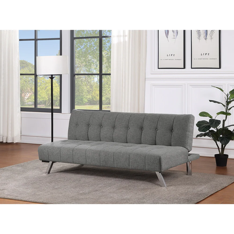 OSP OSP Sawyer Futon with Stainless Steel Legs and Tufted