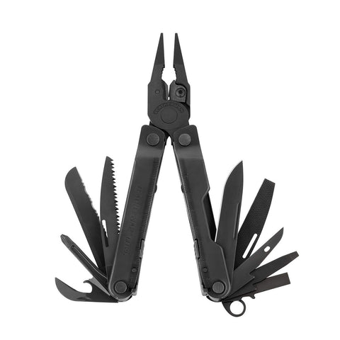 Leatherman 831554 Rebar Full-Size Multi-Tool, Black Oxide, Black MOLLE Sheath