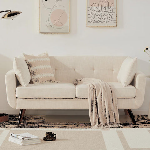 Jadier 66" Upholstered Loveseat Square Sofa