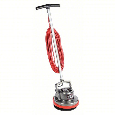 Floor Scrubber: 13 in Machine Size, 0.75 hp Motor, 5.4A, 175 RPM Brush Speed, 30 ft