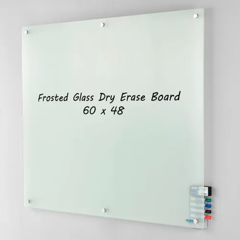 Frosted Glass Dry Erase Board, 60" x 48"