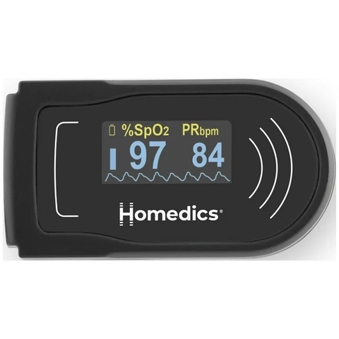 Homedics® 700 Series Pulse Oximeter, Measures Blood Oxygen Level, Monitors Pulse Rate, PX-560BTCO