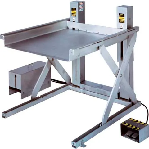 Ballymore SXTLP Stainless Steel Scissor Lift Table, Foot Operated, 2500 lb. Cap., 56"L x 50"W, 115V