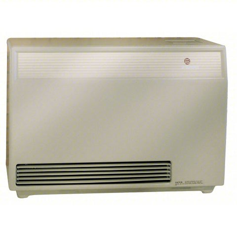 Gas Freestanding Floor Heater: Natural Gas, Solid Face Cabinet, Unit-Mounted, 350 cfm