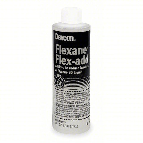 DEVCON Rubber Repair Additive: Flexane Flex-Add, 8 fl oz, Bottle, Off-White