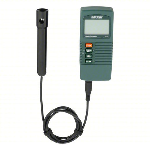EXTECH Conductivity Meter: 0.01 mS Conductivity Resolution, ±2% F.S.(+1 digit) Conductivity Accuracy
