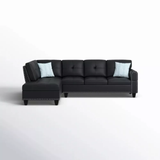 ChicFurnit L-Shaped Modular Sectional Sofa Couch Left Hand Facing Sofa