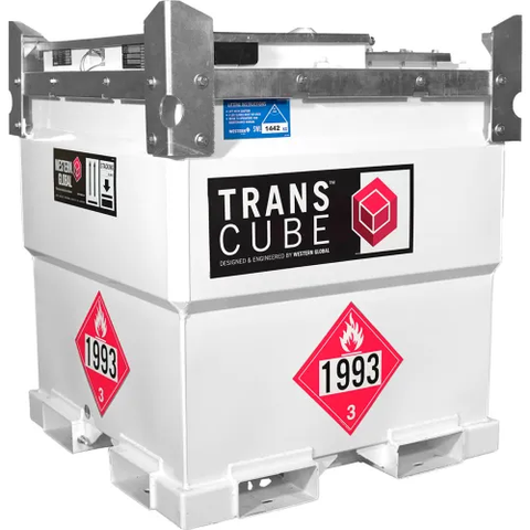 Western Global 251 Gallon TransCube Diesel Transportable Fuel Storage Tank with Fuel Gauge