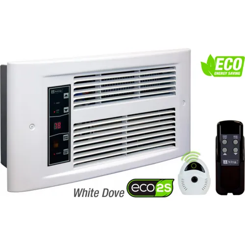 PX ECO2S® Wall Heater Wall Heater, C-Frame Motor, 750/1500W, 120V, White Dove