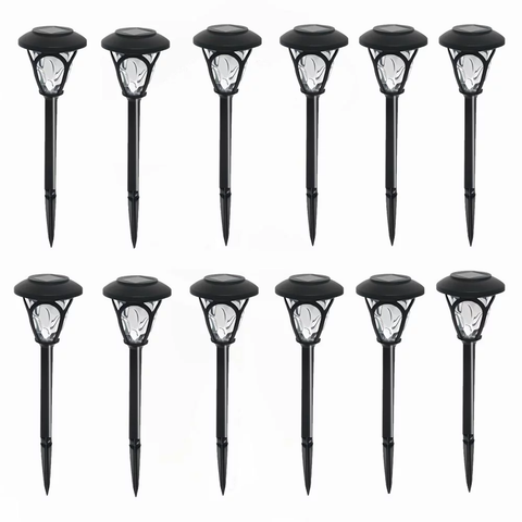 12 Packs Solar Pathway Lights 12 Hrs