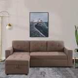 Home Imports Emporium Reversible Sleeper Sectional Sofa Storage Chaise