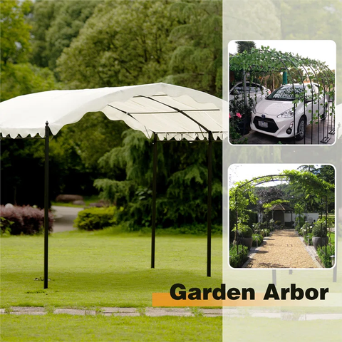 13 Ft. W x 10 Ft. D Iron Pop-Up Canopy