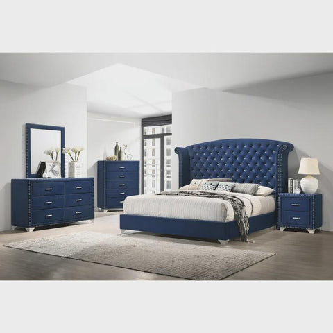Thoreson Upholstered Standard 4 Piece Bedroom Set