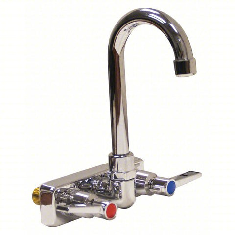 Gooseneck Kitchen/Bathroom Faucet: Advance Tabco, Heavy Duty, Brass, 0.5 gpm Flow Rate