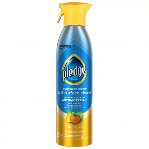 PLEDGE Disinfectant Cleaner: Trigger Spray Can, 9.7 oz Container Size, Ready to Use, Liquid, 6 PK