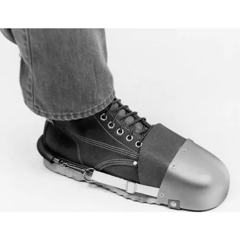 Ellwood Safety Women's Steel Toe Guards, Leather Cuff, Quick Fastener & Web Strap, 4"W, 1 Pair