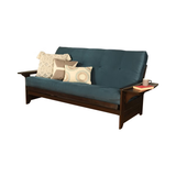 Full Wheaton Coil Spring Mattress Futon Gray Suede - Dual Comfort