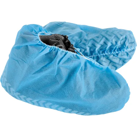 Standard Disposable Shoe Covers, Size 12-15, Blue, 150 Pairs/Case
