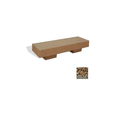 Bohlmann 72" One-Piece Massive Commercial Flat Bench, Gray Limestone