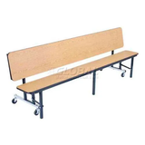 NPS® Mobile Convertible Bench Unit, MDF, 72"Lx29"W