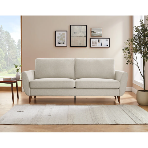 MINIMORE Modern Style 85" W 3-Seater Flared Arm Sofa