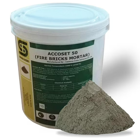 Simond Store 10 Lbs. Tub 2732°F Rated, Refractory Furnace Cement & Fireplace Mortar, 50% Alumina Dry Mix with Water