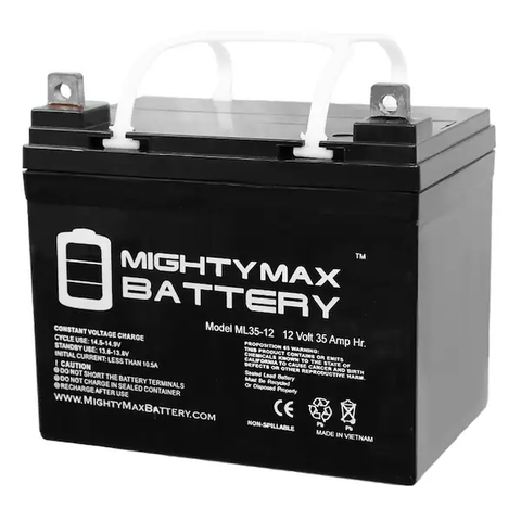 12-Volt 35 Ah Sealed Lead Acid (SLA) AGM Rechargeable Battery