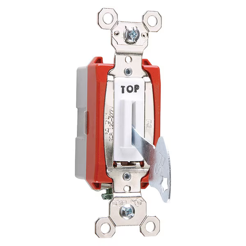 Wall Switch, 1 hp, Locking, 20 A, White