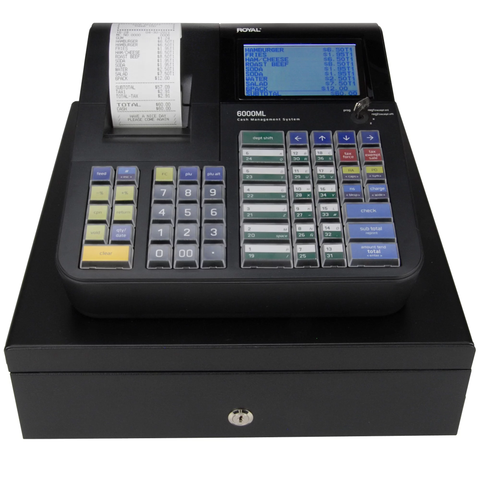 6000ML Cash Register, Black