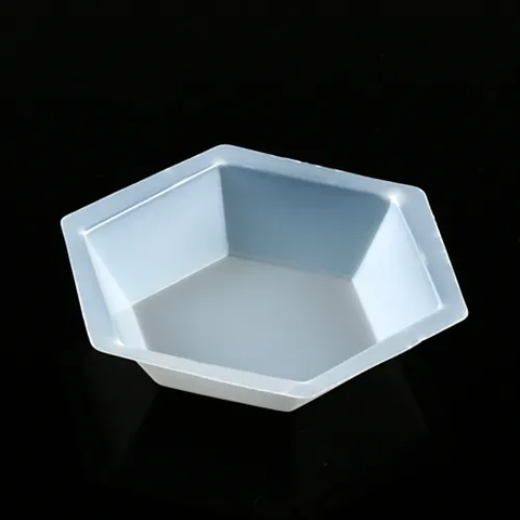 Antistatic Hexagonal Weighing Dish, Polystyrene, 200mL, Case of 500-2 per pack