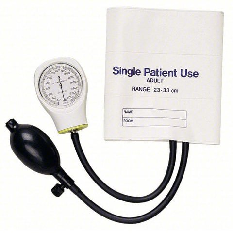 MABIS Blood Pressure Unit: Blood Pressure Unit, Arm, Adult, Vinyl, Adult Cuff Named Size, Single Use