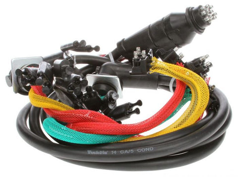 Truck Lite TL 88911, 88 Series, 14 Plug, Rear, 55 In. License, Stop/Turn/Tail Harness, W/ S/T/T, M/C, Auxiliary, Tail Breakout